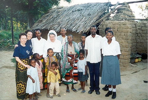 Familie einer Sch�lerin in Singida / Tansania